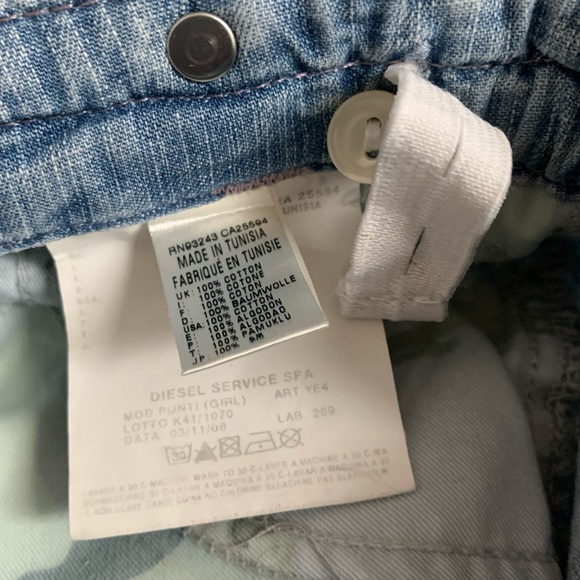 Diesel Toddler Denim Shorts - Picture 5 of 7